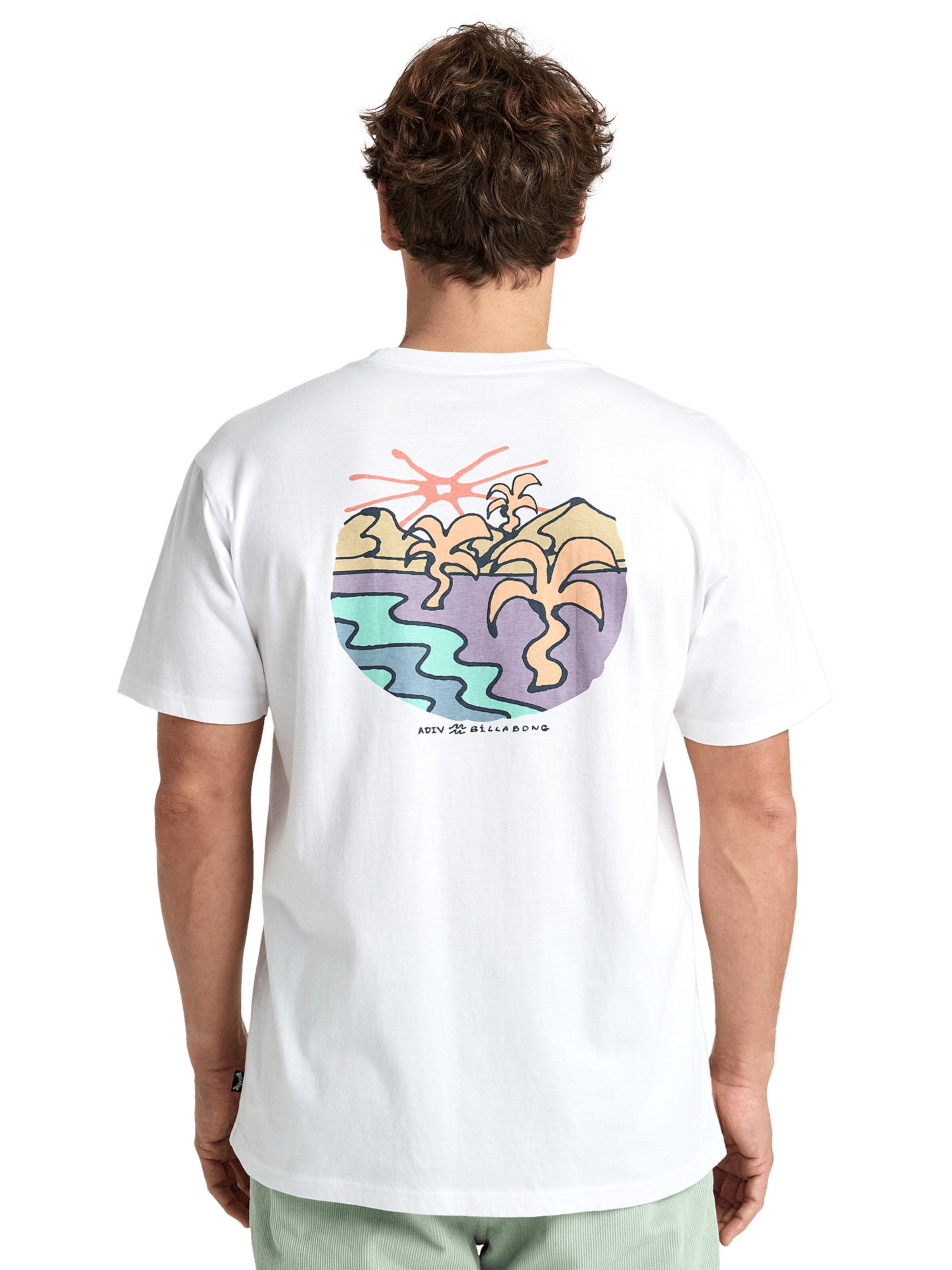 BILLABONG T-Shirt 'Shine' in Weiß: Vorderseite