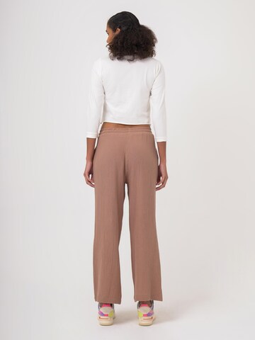 FRESHLIONS Loose fit Trousers 'Mila' in Brown