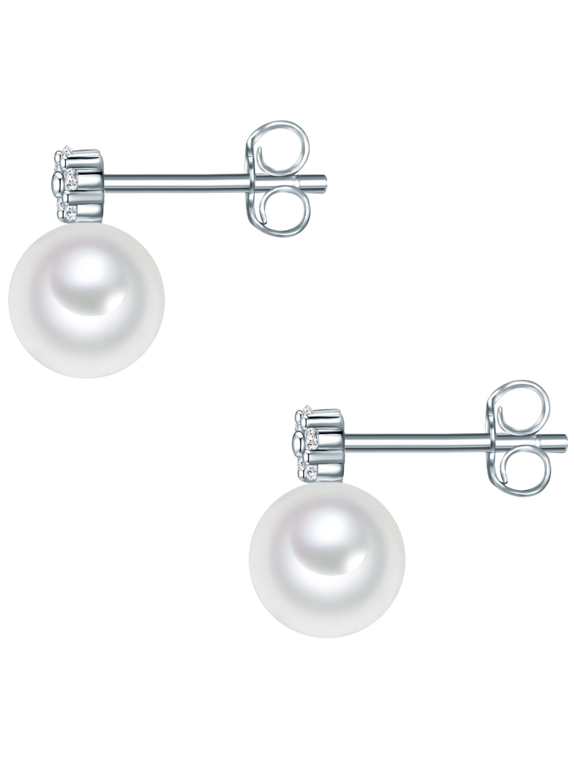Valero Pearls Earrings in Silver