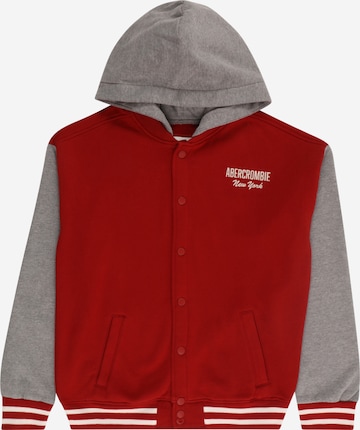Abercrombie & Fitch Sweatvest in Rood: voorkant