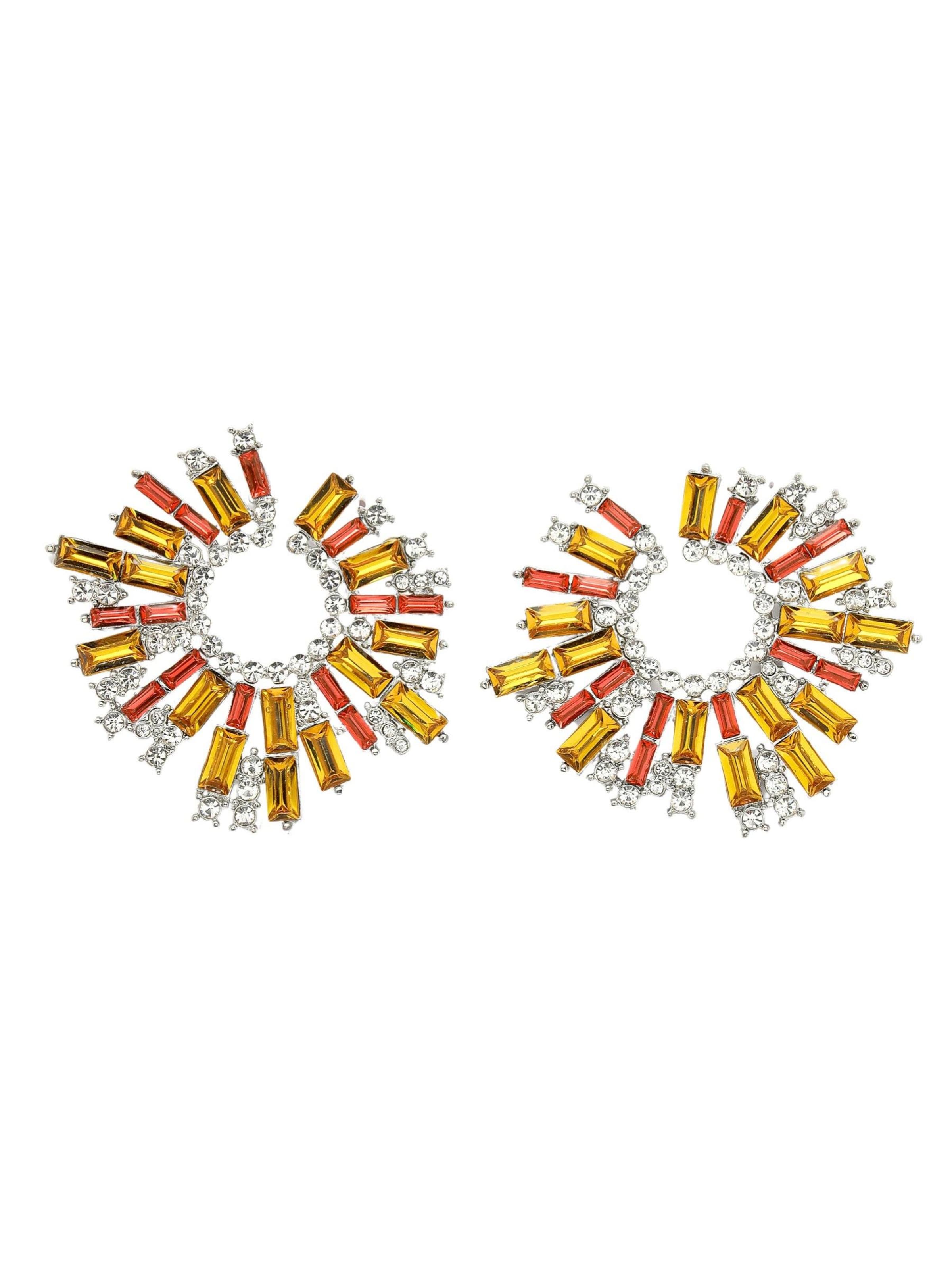 AVANT-GARDE PARIS - Pendientes 'Veronikama' en amarillo: frente