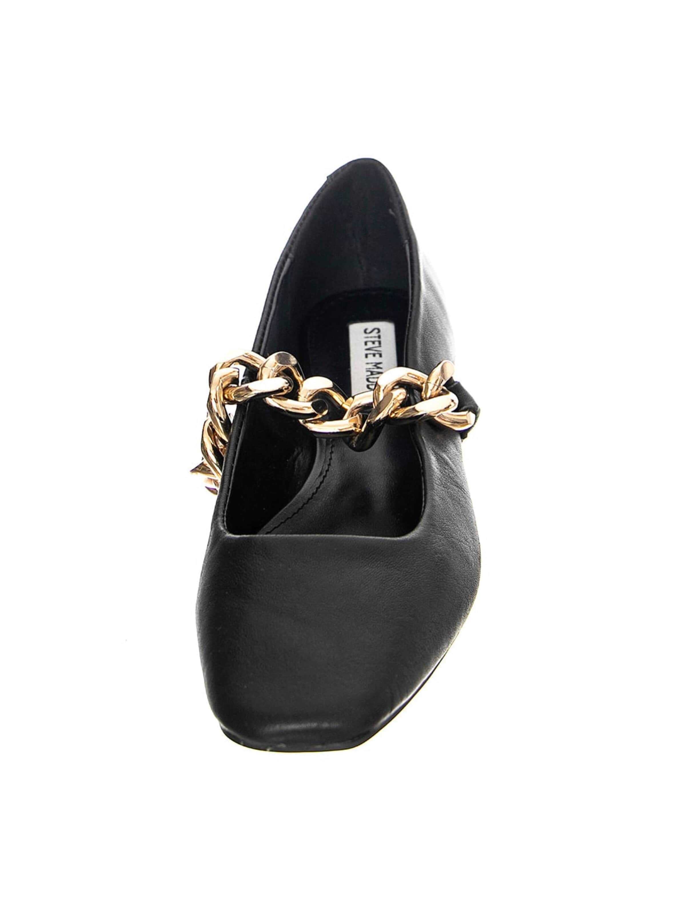 STEVE MADDEN Baleriny 'QUEENIE BLACK LEATHER' w kolorze czarny