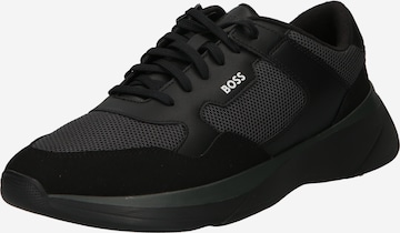 BOSS Orange - Zapatillas deportivas bajas 'Dean' en negro: frente