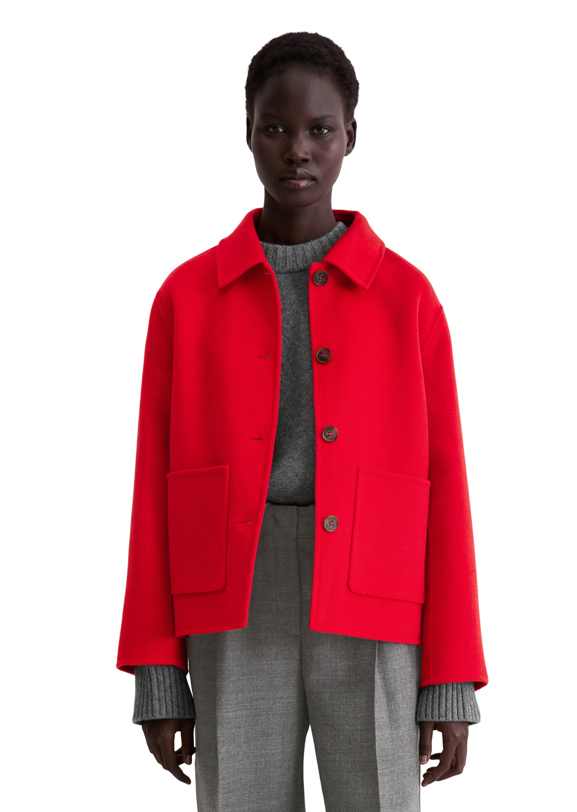 Marc O'Polo Tussenjas in Rood: voorkant