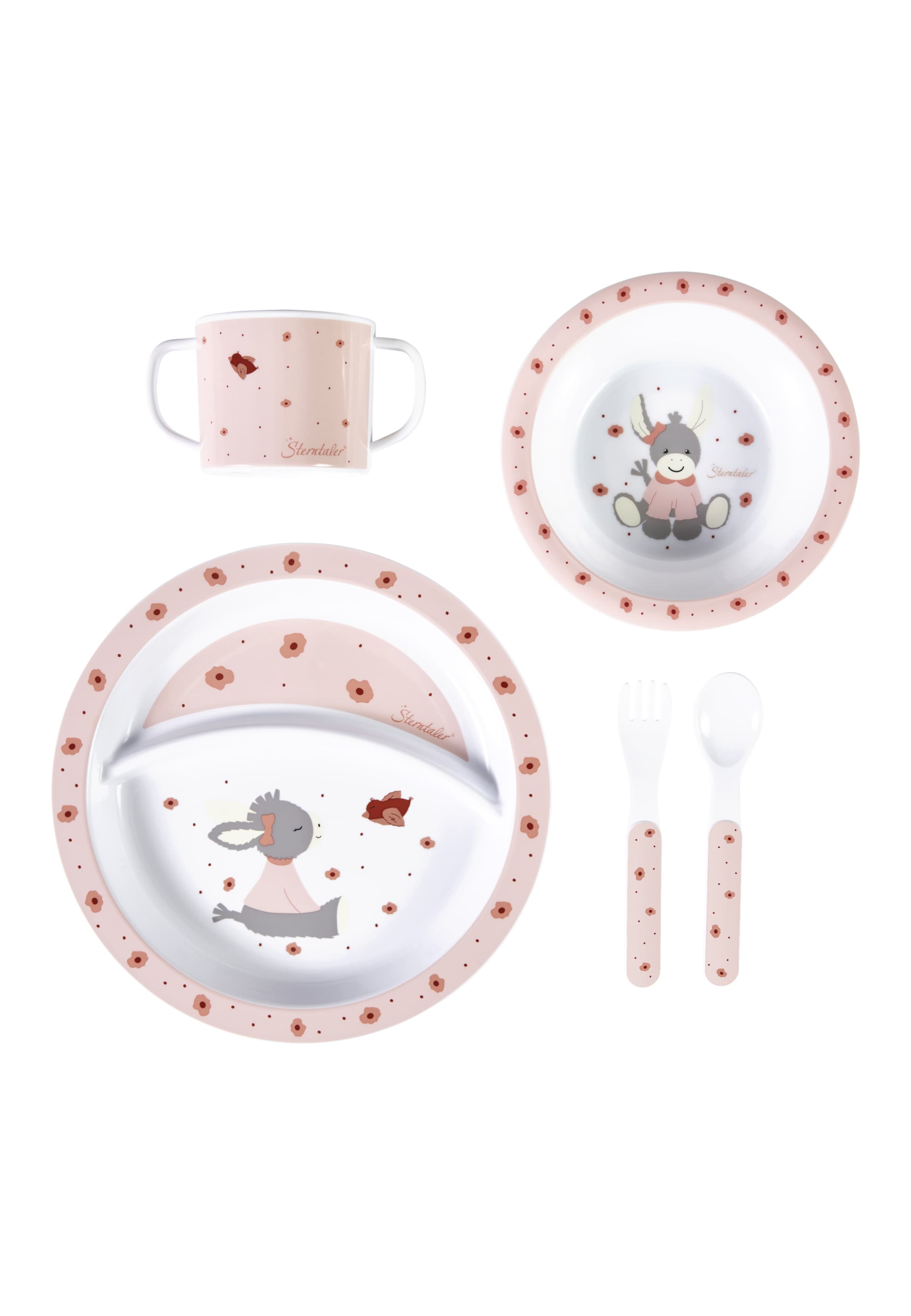 STERNTALER Tableware Set 'Emmi' in Pink: front