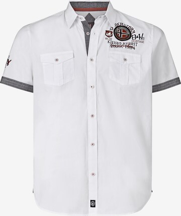 Jan Vanderstorm Button Up Shirt ' Snofred ' in White: front