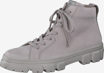 Paul Green Lace-Up Ankle Boots 'Pearl' in Grey: front