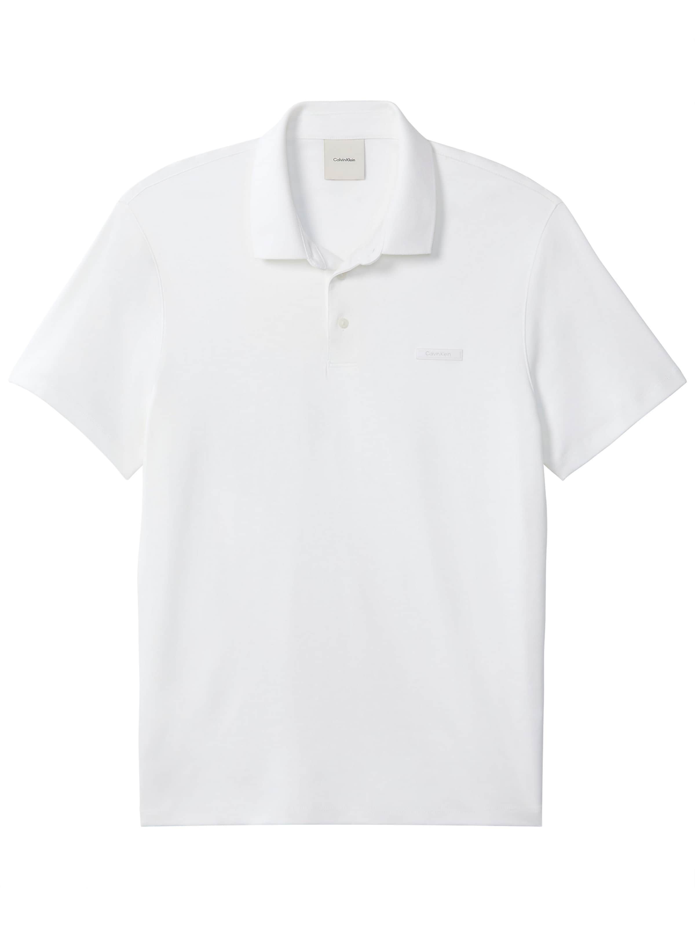 Calvin Klein Poloshirt in weiß, Produktansicht