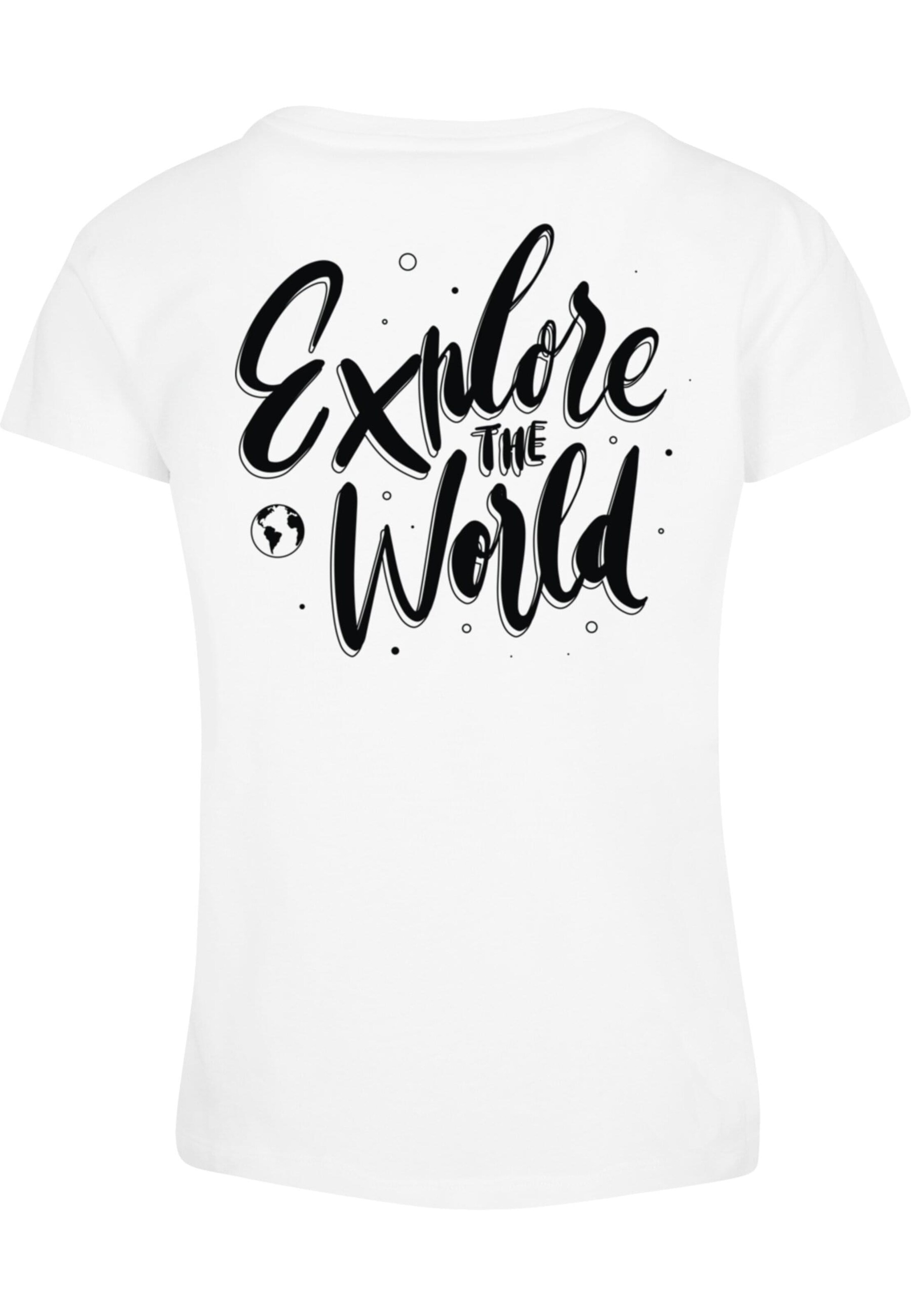 T-shirt 'Explore The World' Merchcode en blanc