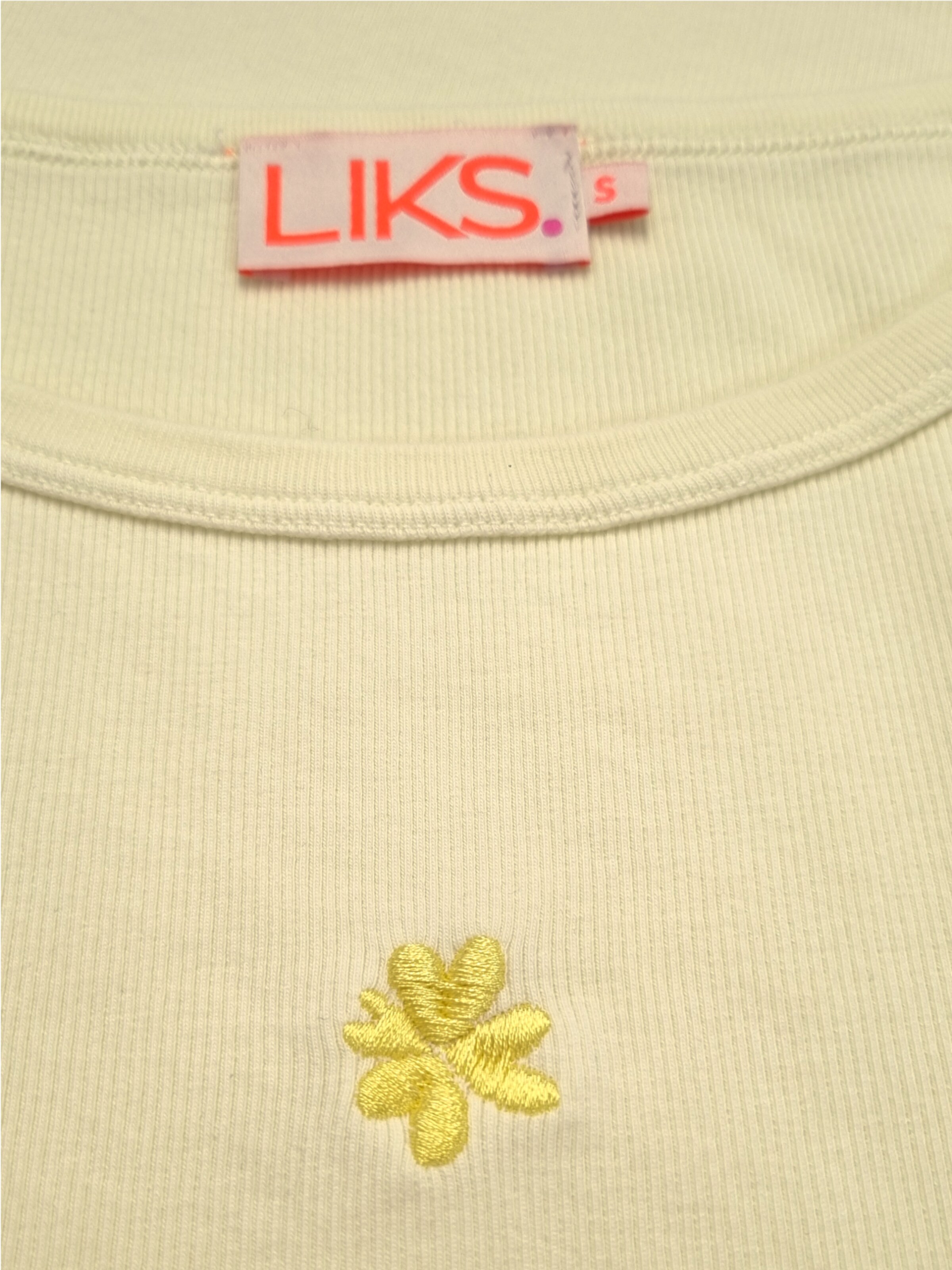 LIKS. Munich Top 'Herzblume' in Gelb