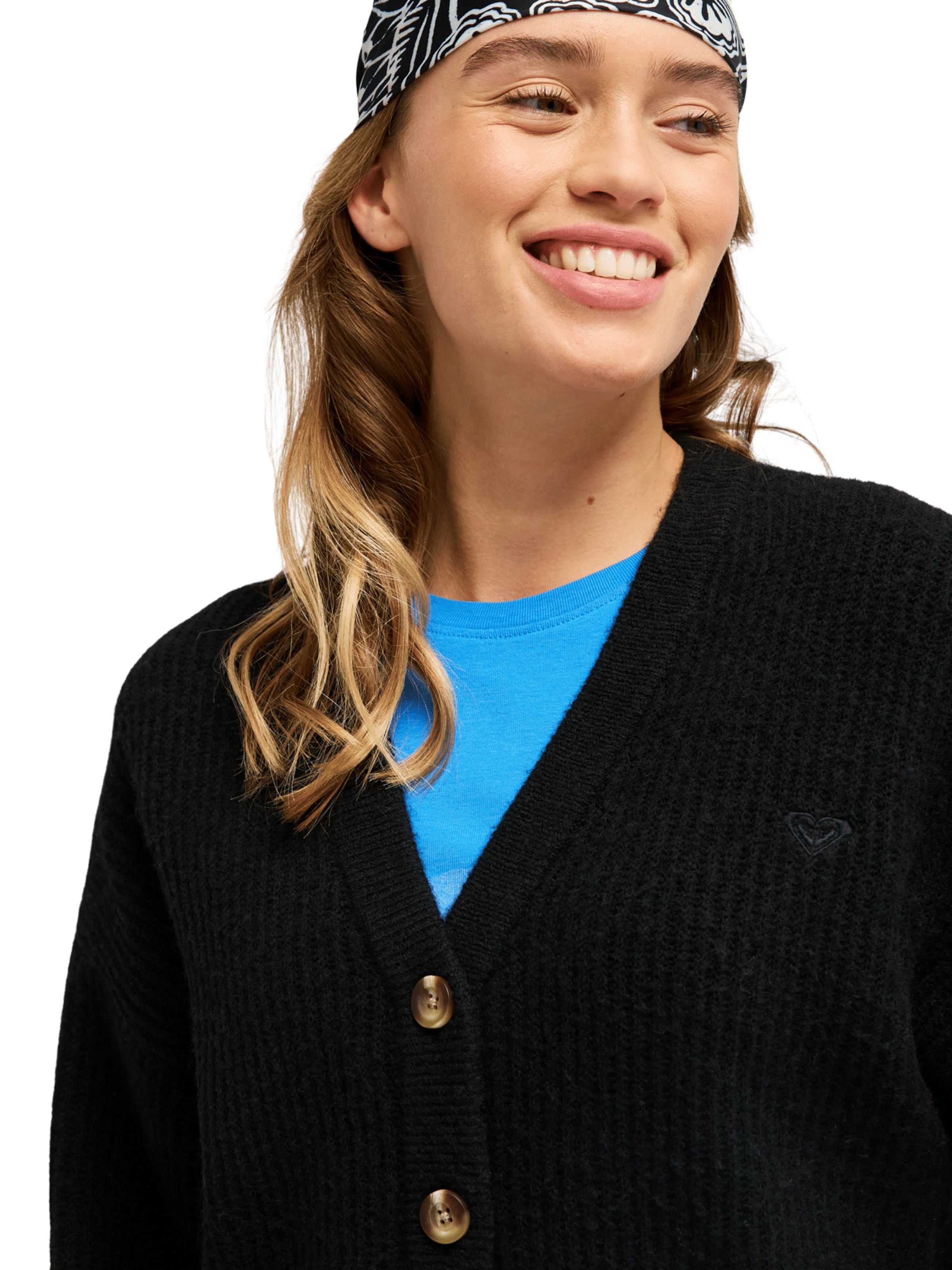 BILLABONG Strickjacke 'Deep As The Ocean' in Schwarz