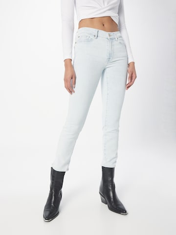 7 for all mankind Skinny Jeans 'ROXANNE' in Blauw: voorkant