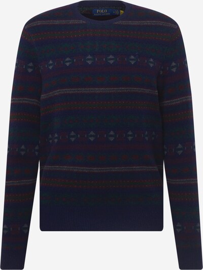 Pulover Polo Ralph Lauren pe bleumarin / gri închis / verde pin / roșu vin, Vizualizare produs