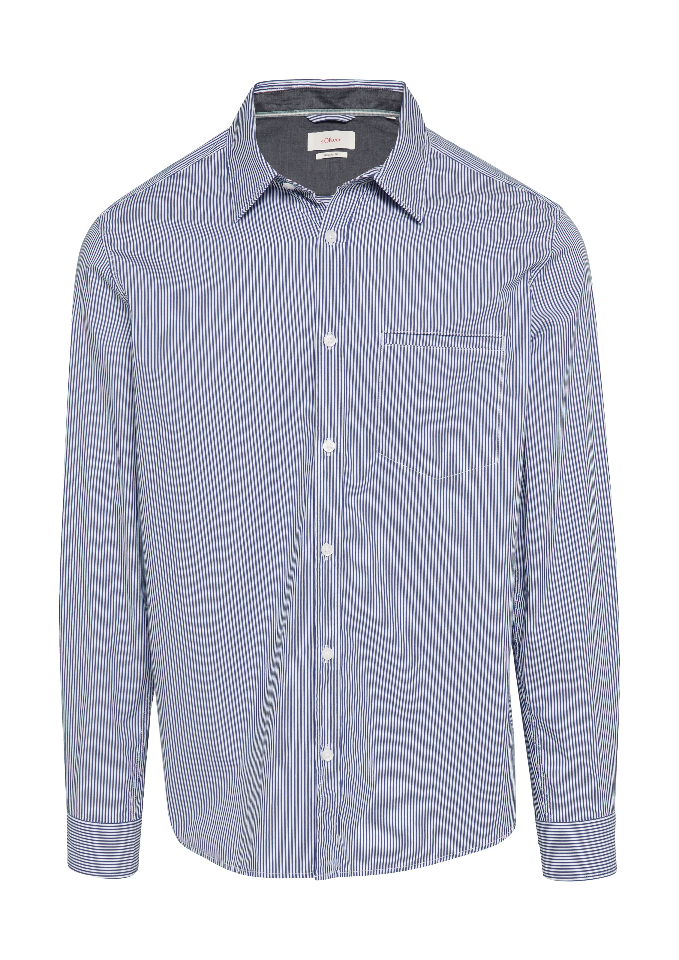 Camicia di s.Oliver in blu: frontale