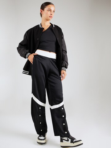 Jordan Szeroka nogawka Spodnie w kolorze czarny
