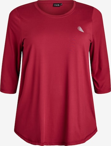 Tricou 'Abasic One' de la Active by Zizzi pe roșu: față