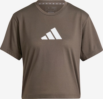 žalia ADIDAS PERFORMANCE Sportiniai marškinėliai 'Essentials': priekis