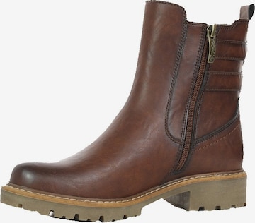 Relife Stiefelette, Weite G in Braun: Vorderseite