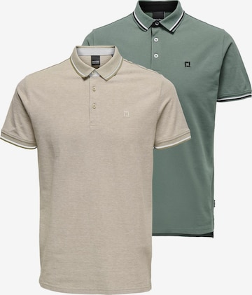 Only & Sons Shirt 'Onsefletcher' in Green: front