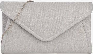 Cassandra Accessoires Clutch 'Gleam' in Silver: front