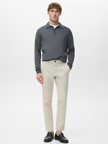 MANGO MAN Zúžený Chino kalhoty 'PRATO' – béžová