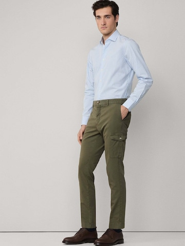 Hackett London Regular Cargohose 'DEVON' in Grün