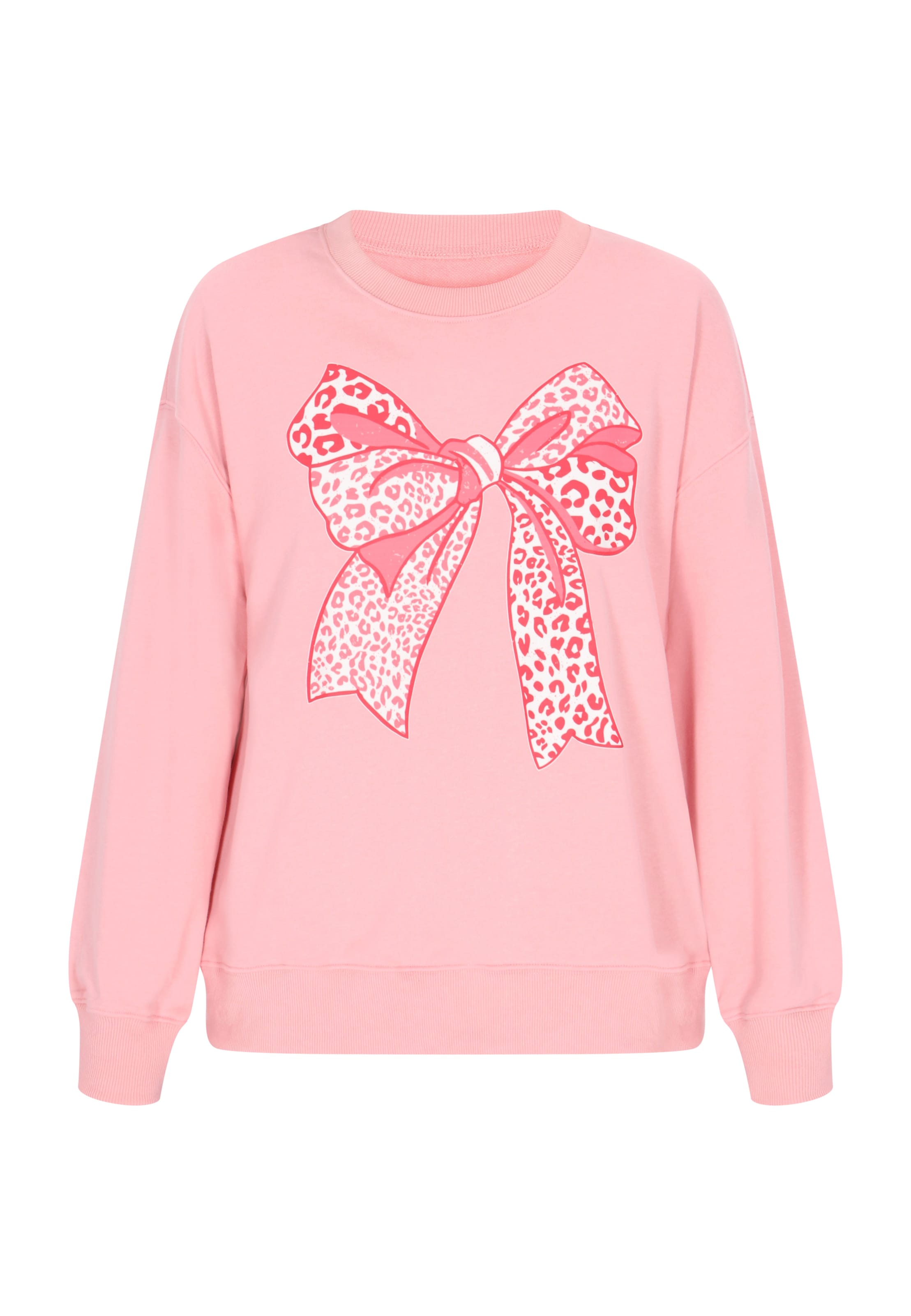 swirly Sweatshirt 'Back To School' in Pink: front