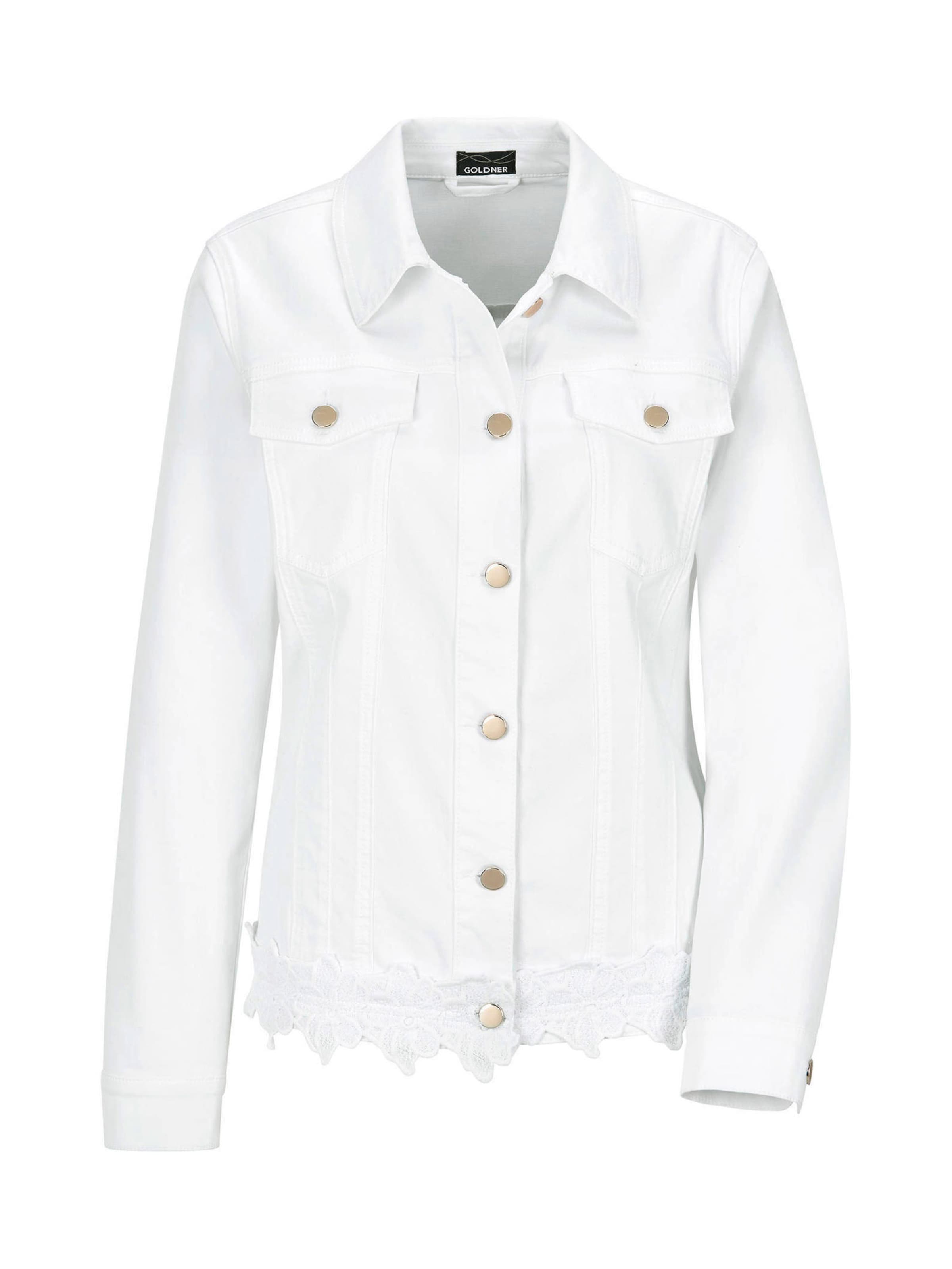 Veste mi-saison Goldner en blanc : devant