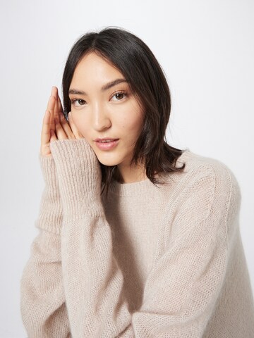 120% Lino Pullover i beige