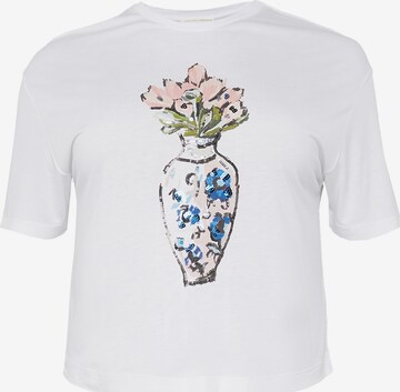 T-shirt 'Sissy' Guido Maria Kretschmer Curvy en blanc : devant