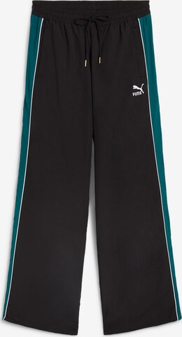 PUMA Loose fit Workout Pants 'T7 PLAY.PARIS' in Black: front
