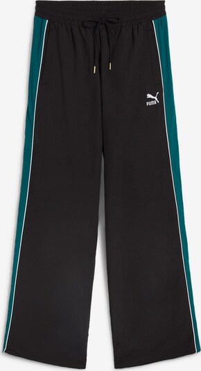 PUMA Športové nohavice 'T7 PLAY.PARIS' - smaragdová / čierna / biela, Produkt