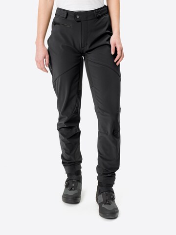 Tapered Pantaloni per outdoor 'Qimsa II' di VAUDE in nero: frontale