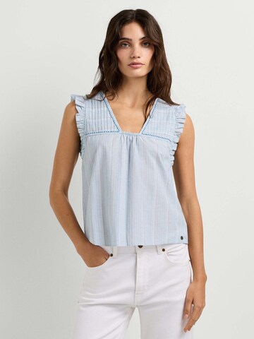 Pepe Jeans Bluse in Blau: Vorderseite