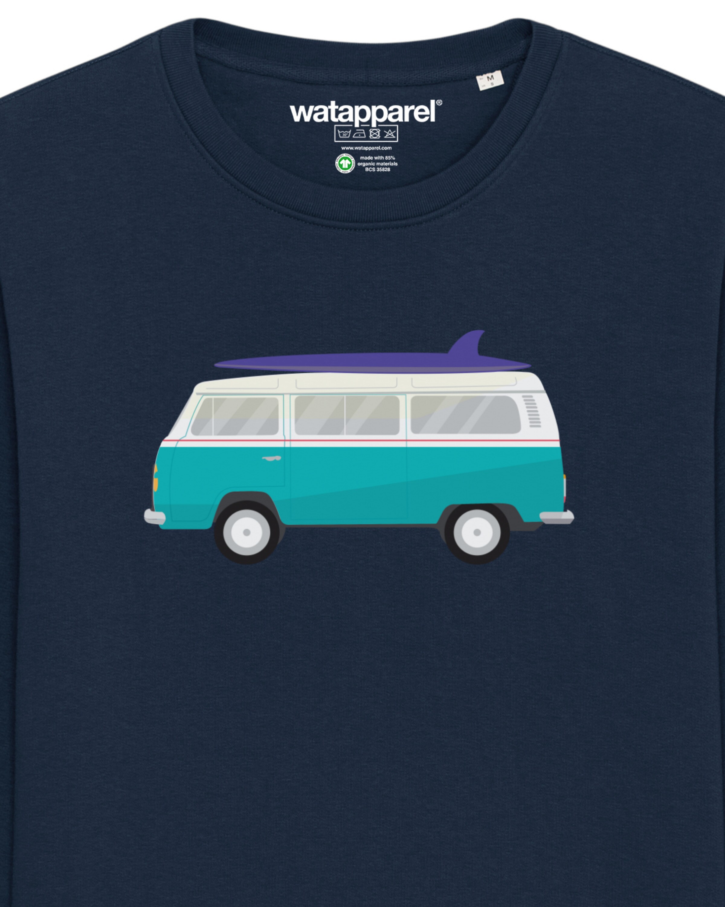 Sweat-shirt ' California Dream ' Watapparel en bleu