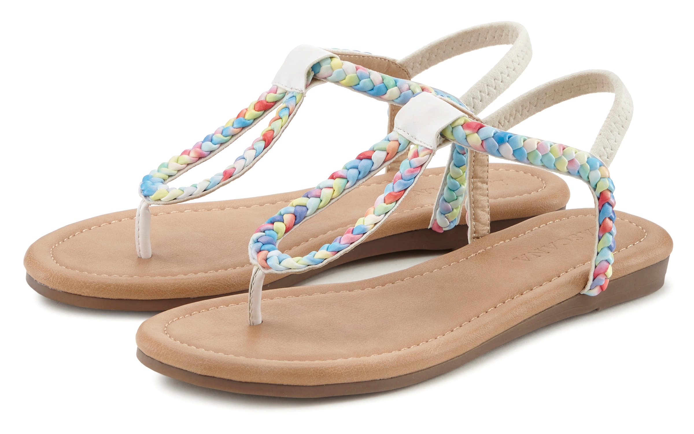 bēšs LASCANA Iešļūcenes ar pirkstu atdalītāju