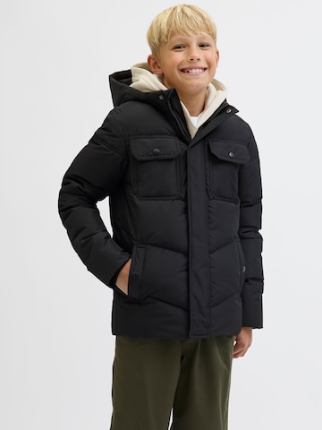 Jack & Jones Junior Between-season jacket in Black: front