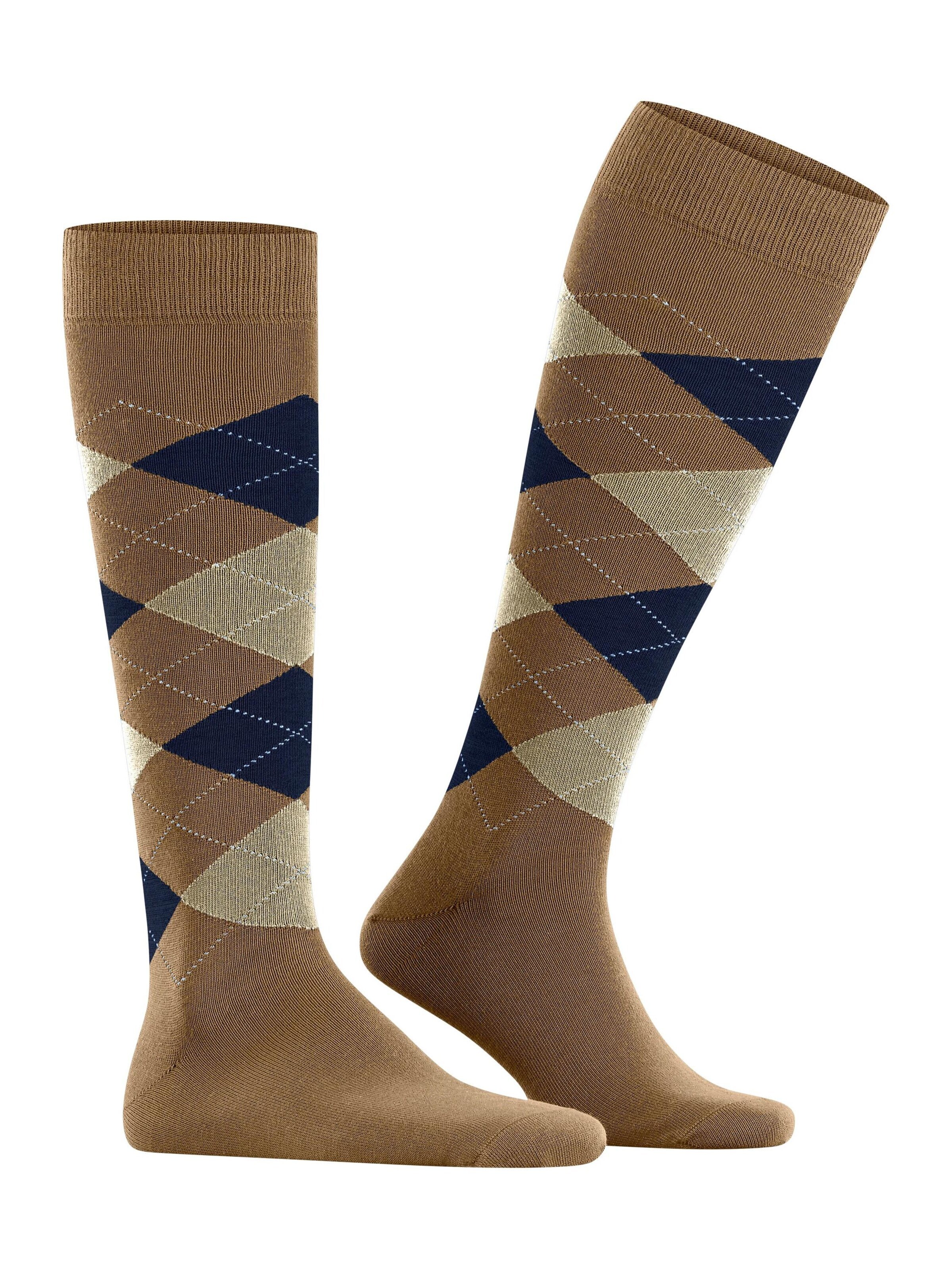 BURLINGTON Knee High Socks 'King' in Brown