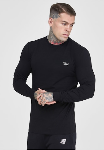 SikSilk Koszulka 'Essentials' w kolorze czarny