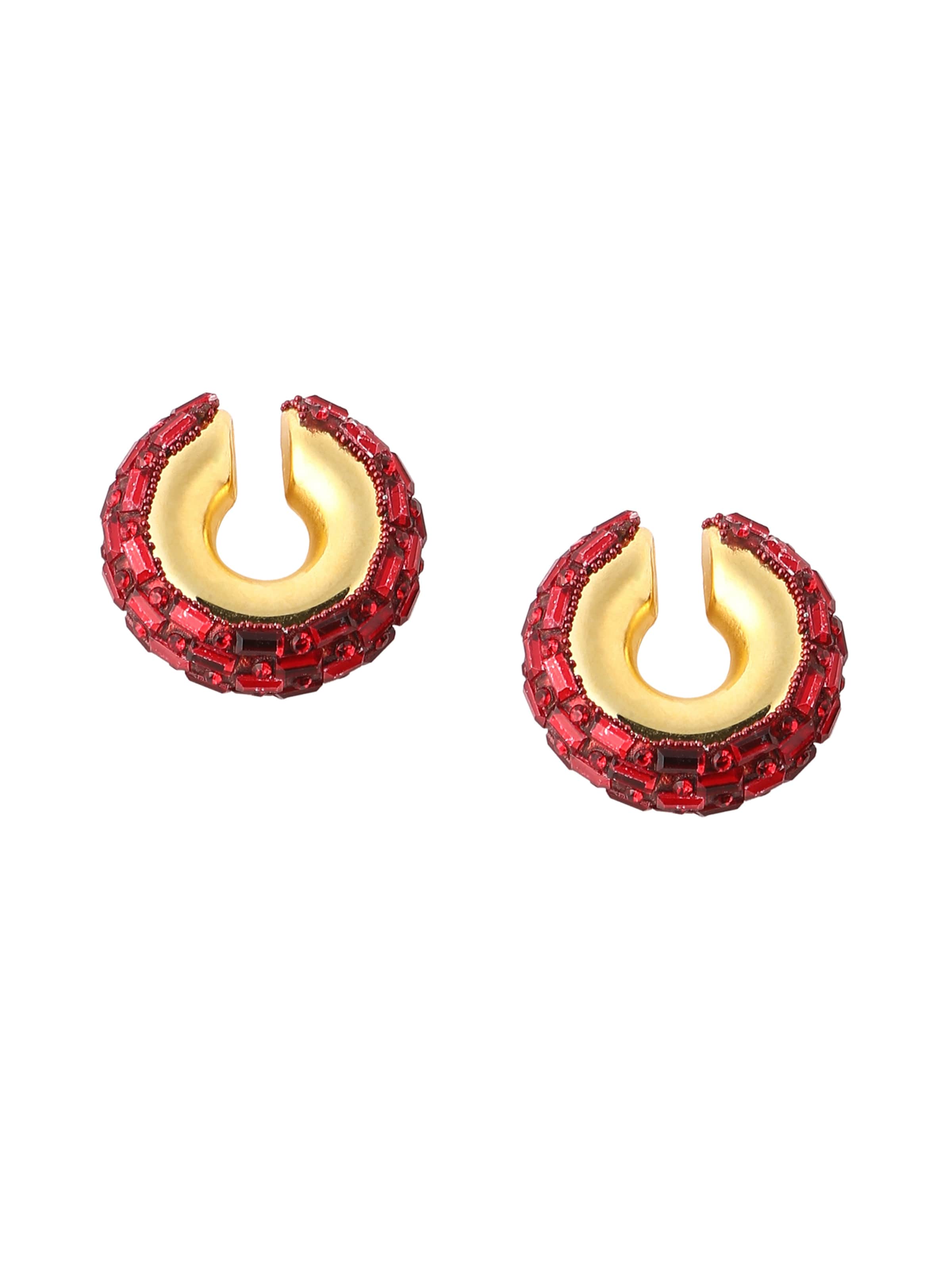 SOHINaušnice ' Groti ' - crvena boja: prednji dio
