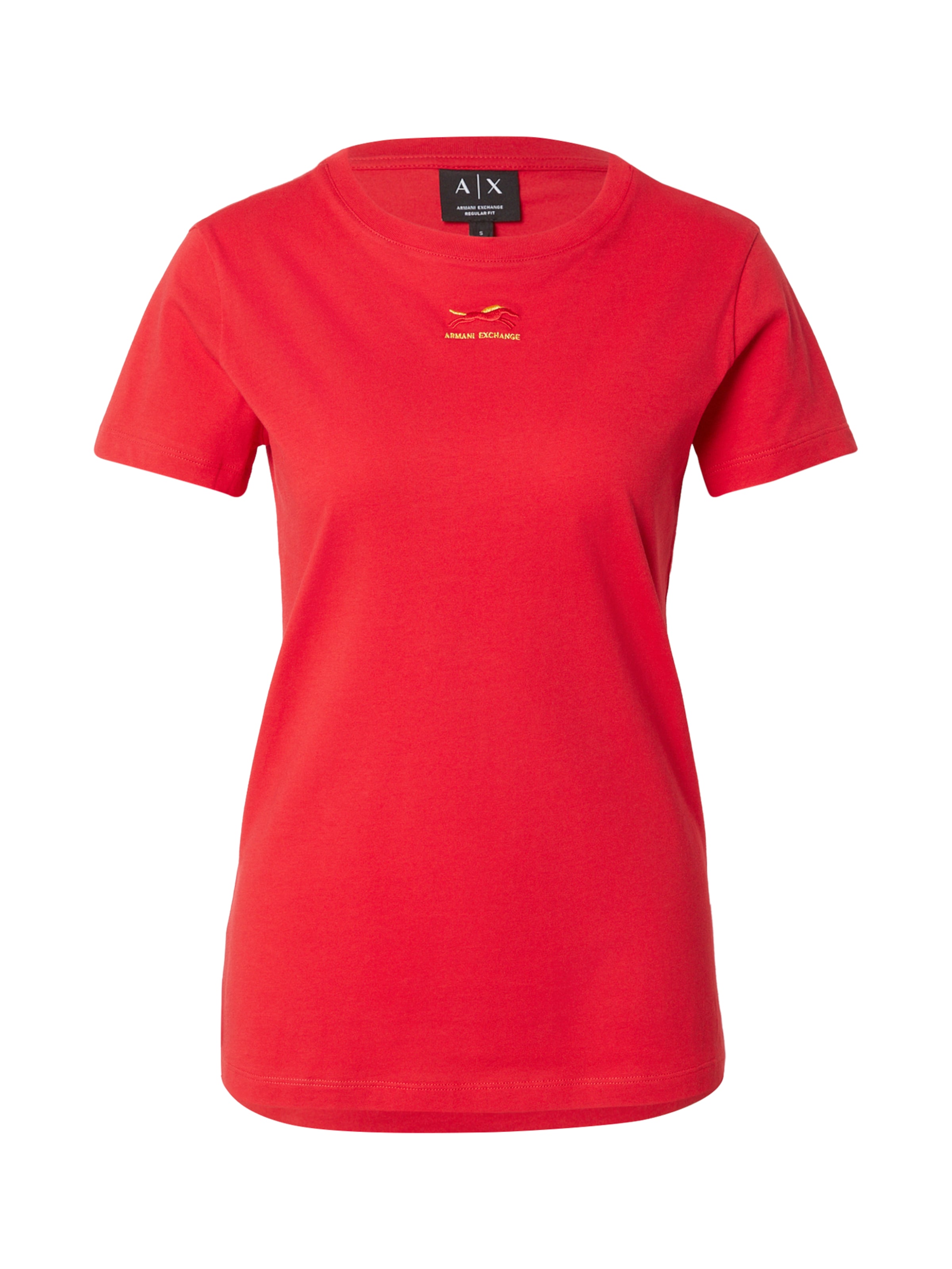 Tricou de la ARMANI EXCHANGE pe roșu: față