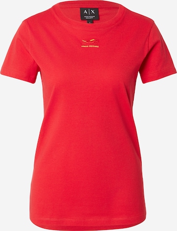 raudona ARMANI EXCHANGE Marškinėliai: priekis
