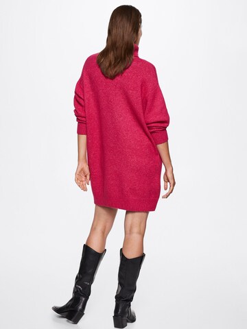 MANGO Knitted dress 'Taldora' in Pink