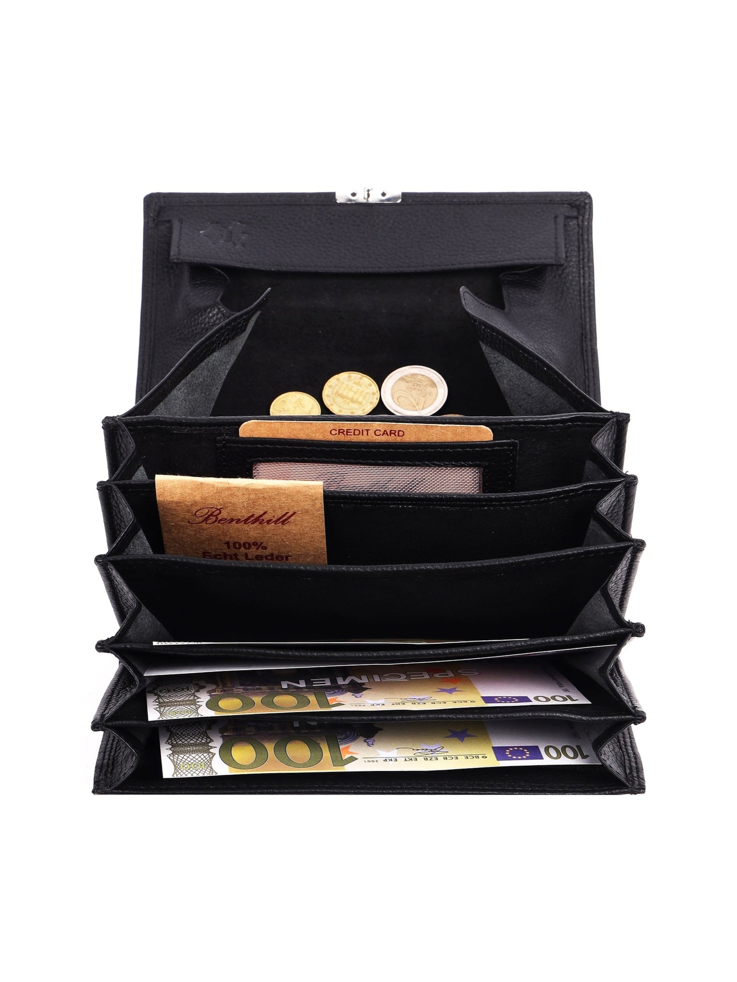 Benthill Portemonnaie 'Kellnerbörse'‌‌‌‌‌‌‌‌‌ in Schwarz