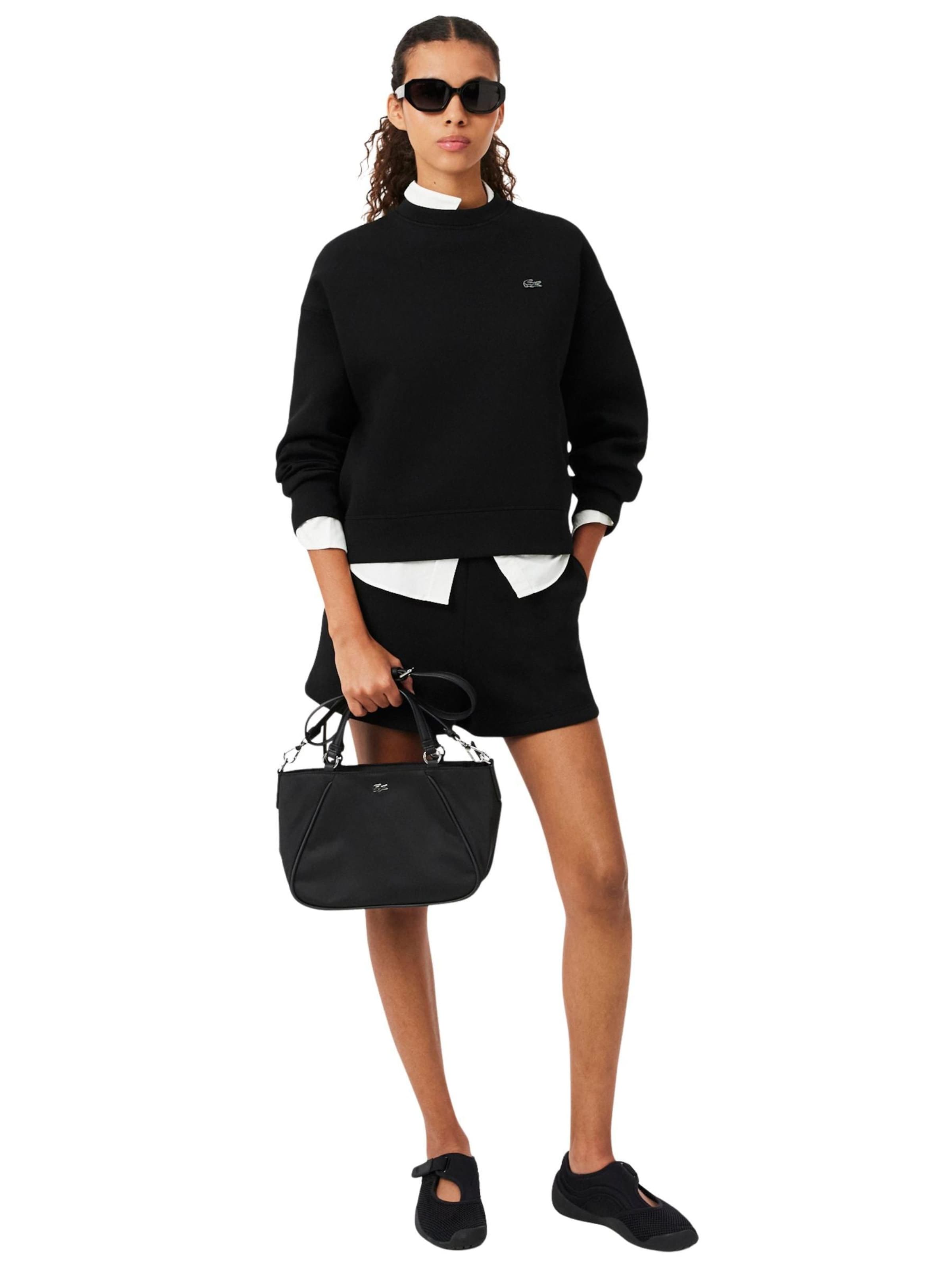 LACOSTE - Bolso de mano 'Lacoste Femme Petit sac à main L Day in Noir' en negro