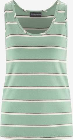 HempAge Top in Green: front