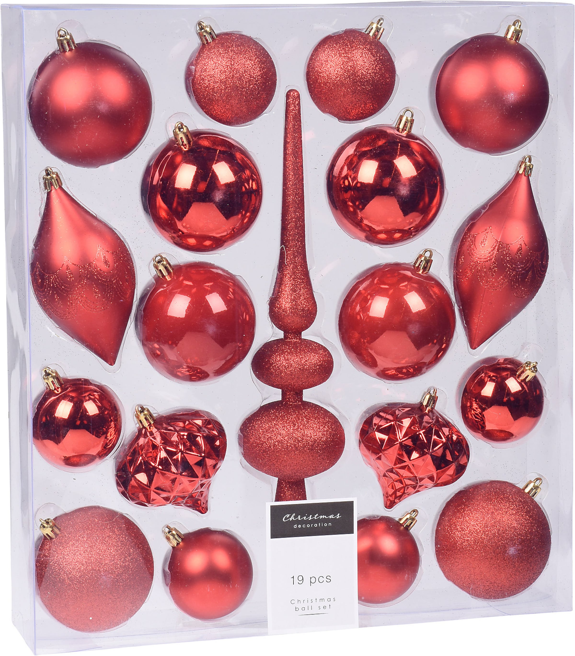 Koopman Weihnachtsbaumschmuck in Rot 