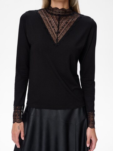 Blue Shadow Blouse in Black