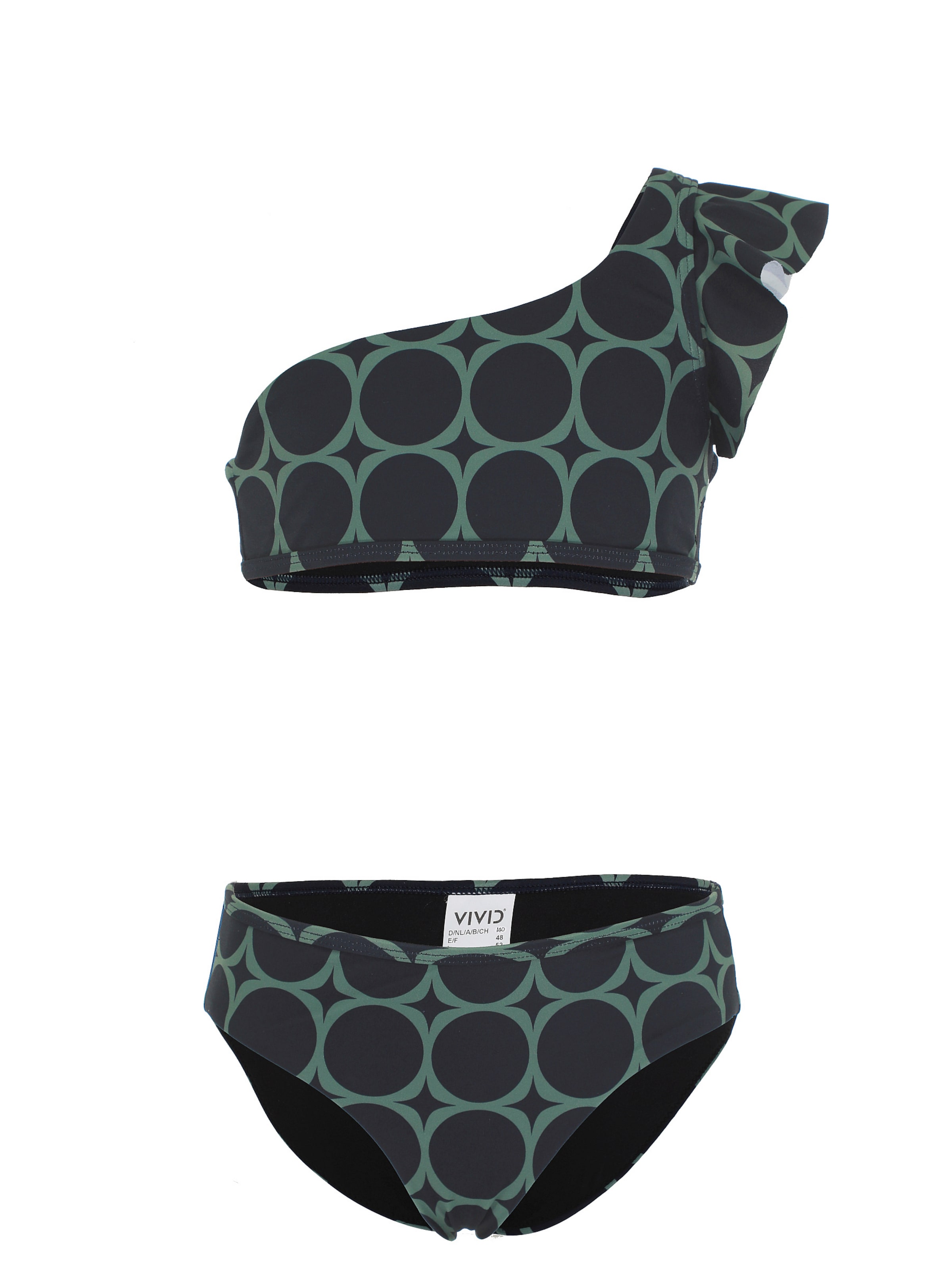 VIVID Бюстие Бански тип бикини в синьо: отпред