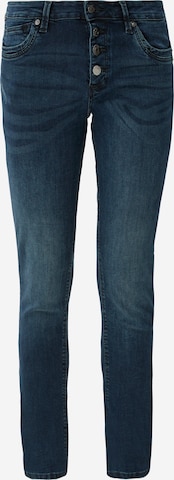 QS Slimfit Jeans in Blauw: voorkant